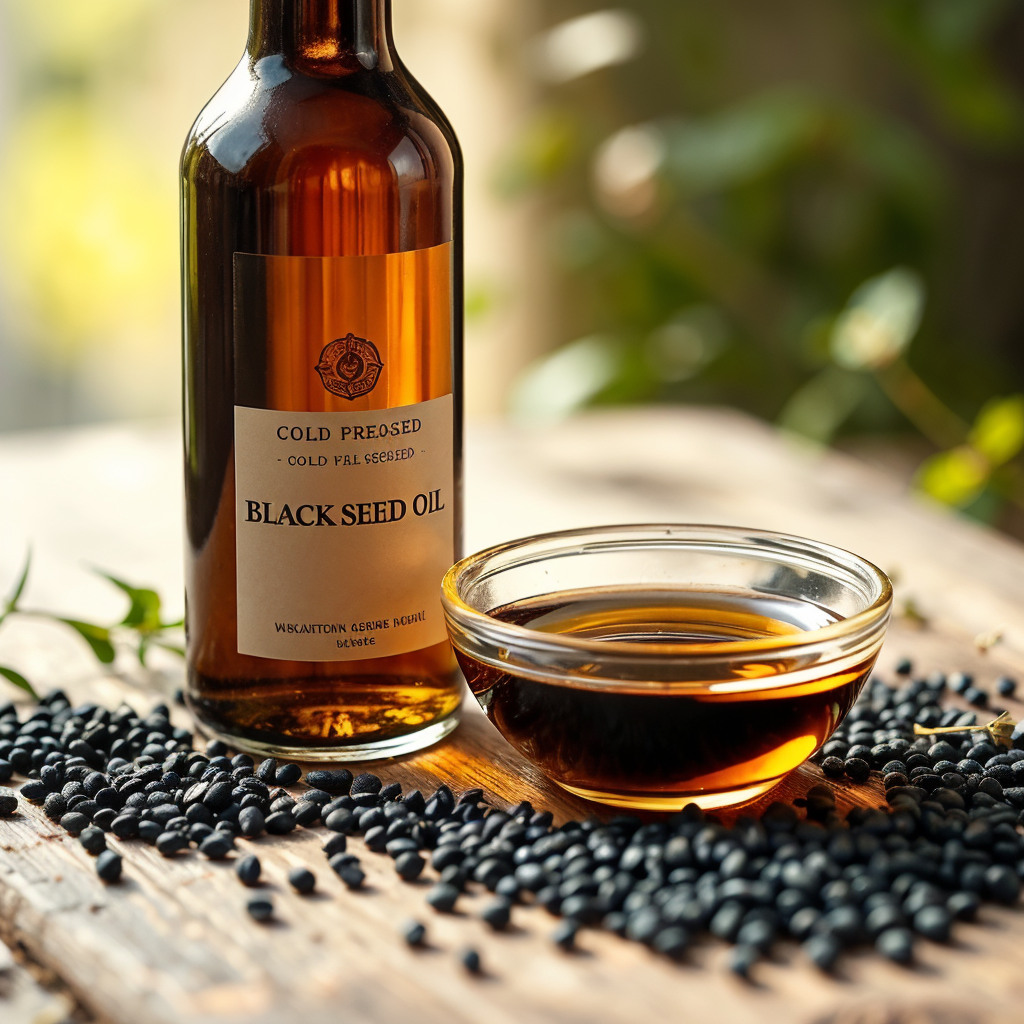 Cold pressed black seed oil